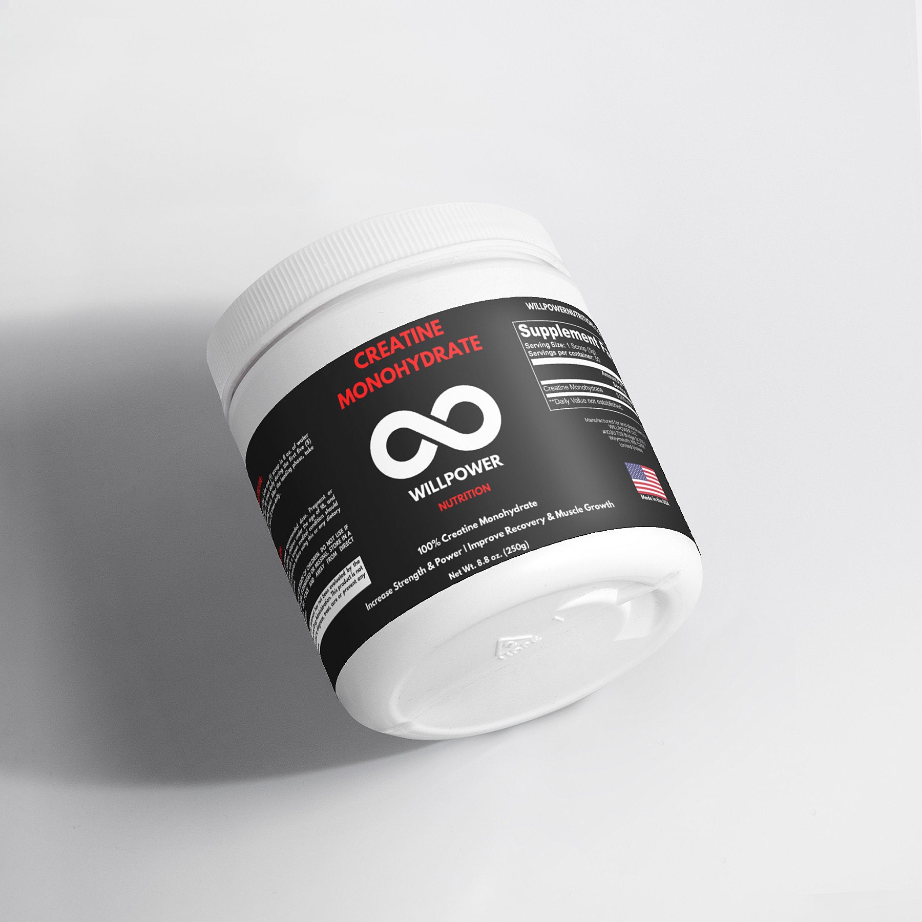 Creatine Monohydrate - WILLPOWER Nutrition