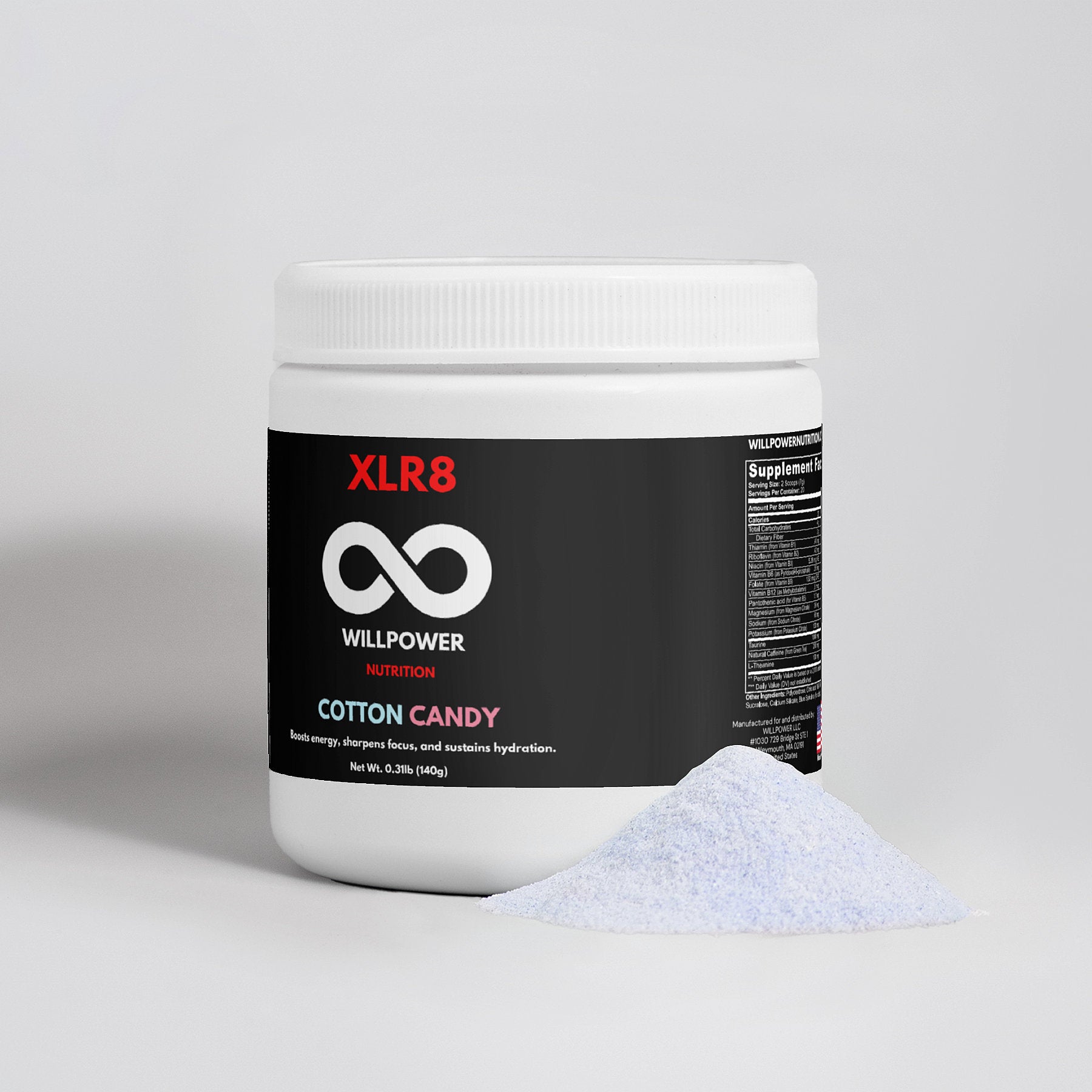 XLR8 COTTON CANDY - WILLPOWER Nutrition