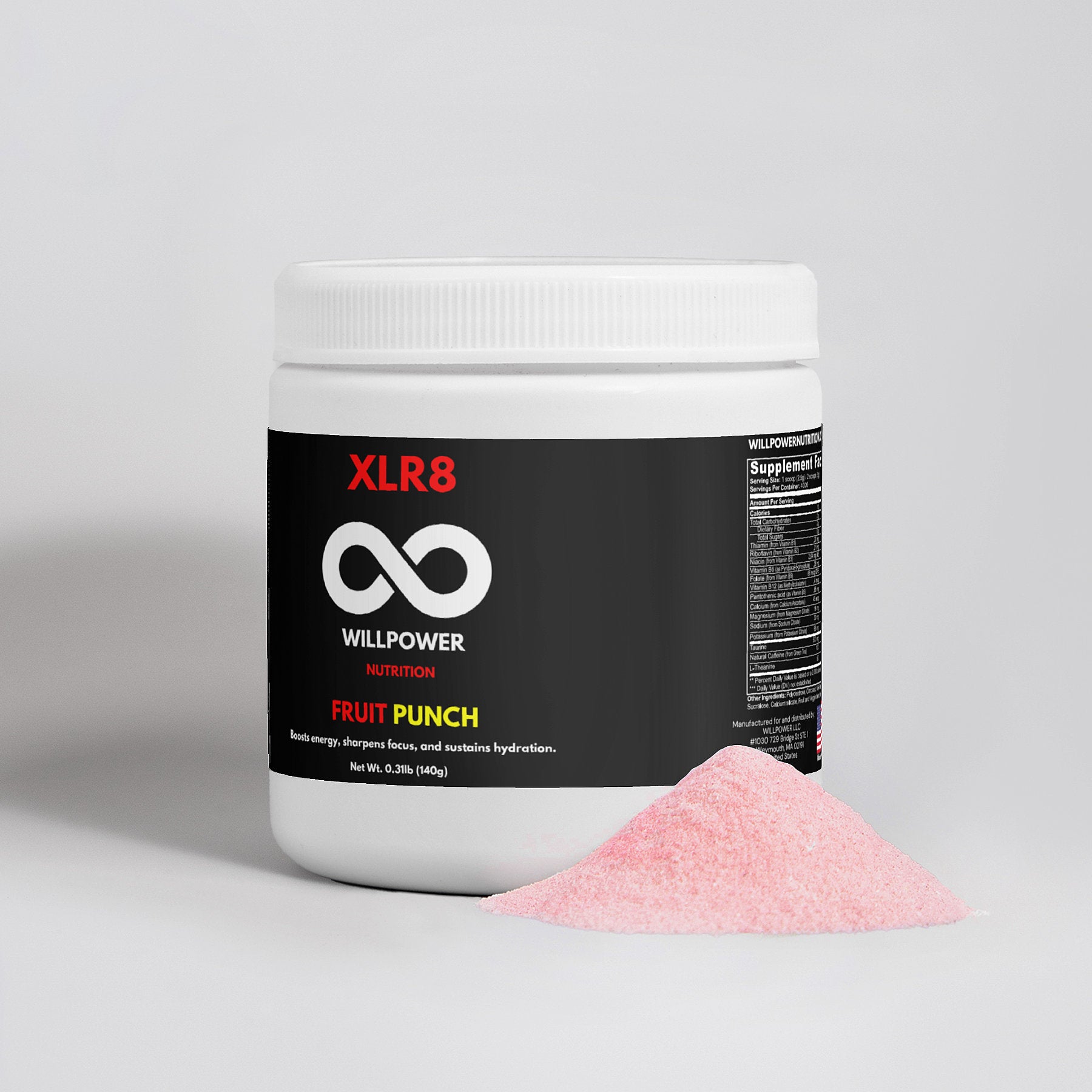 XLR8 FRUIT PUNCH - WILLPOWER Nutrition