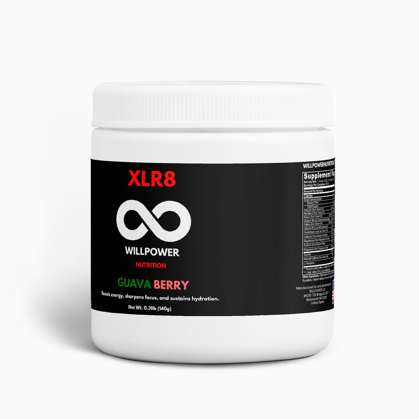 XLR8 GUAVA BERRY - WILLPOWER Nutrition