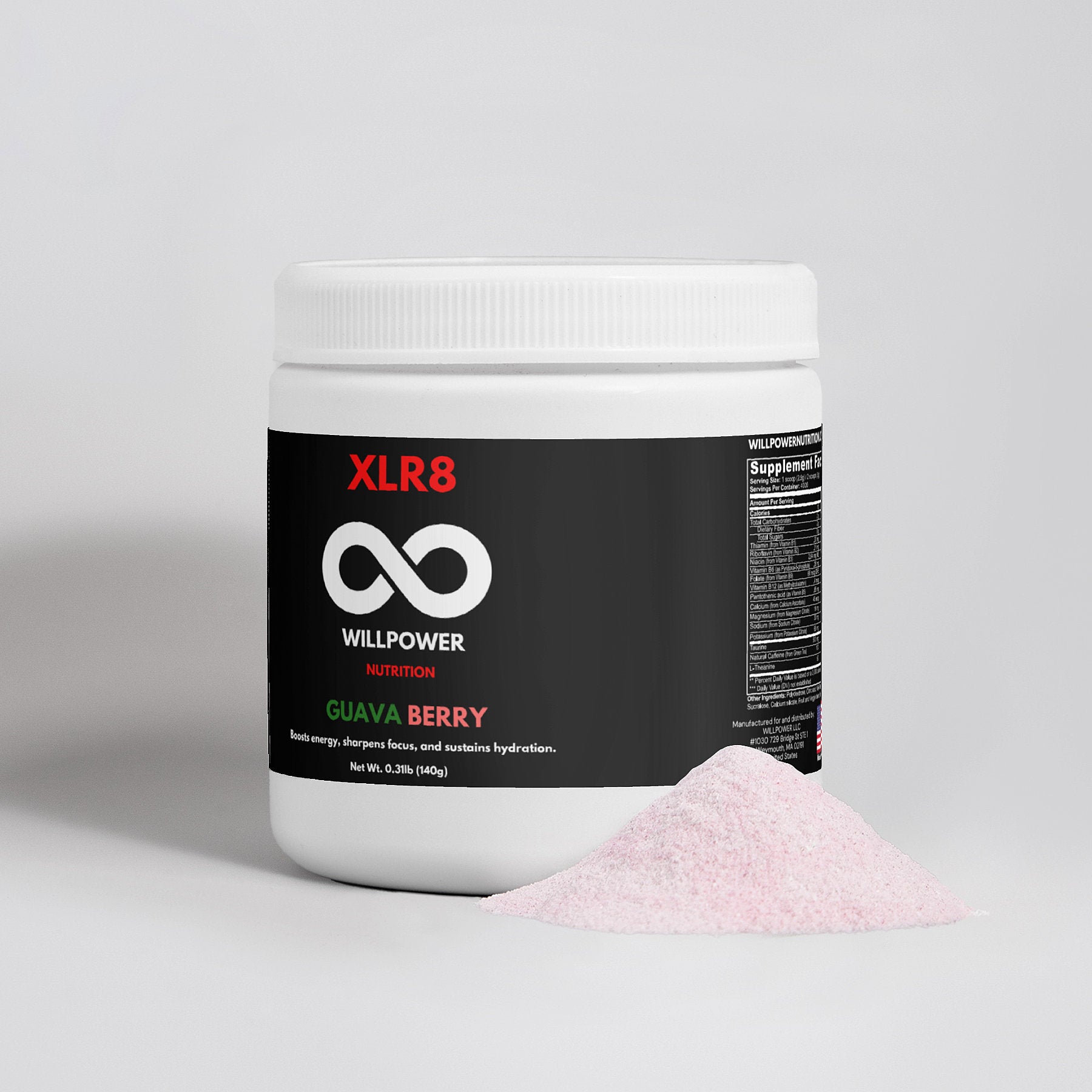 XLR8 GUAVA BERRY - WILLPOWER Nutrition