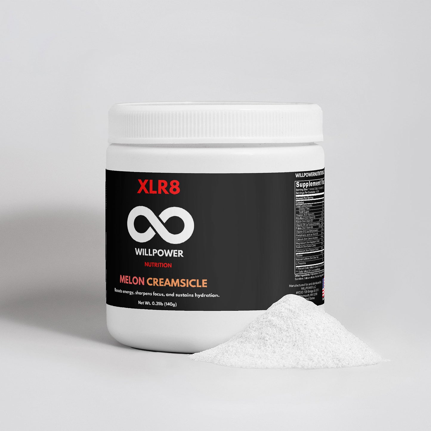 XLR8 MELON CREAMSICLE - WILLPOWER Nutrition