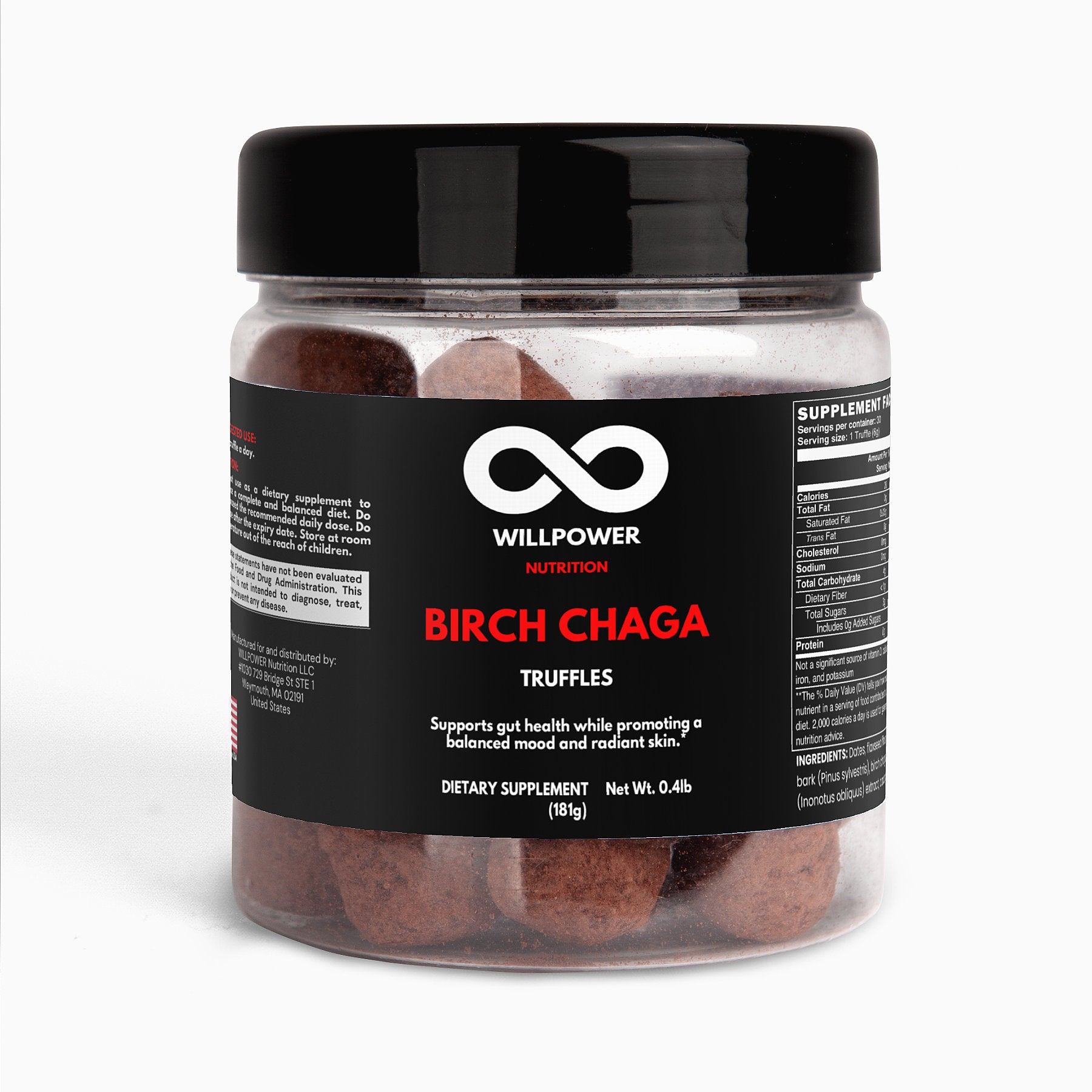 Birch Chaga Truffles - WILLPOWER Nutrition