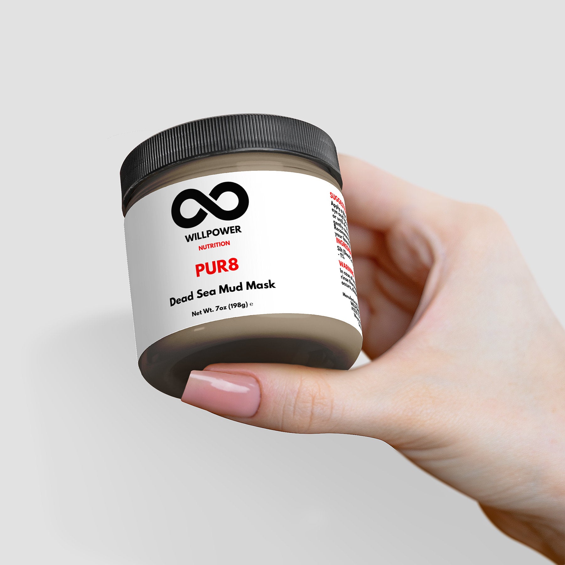 PUR8 – Dead Sea Mud Mask - WILLPOWER Nutrition