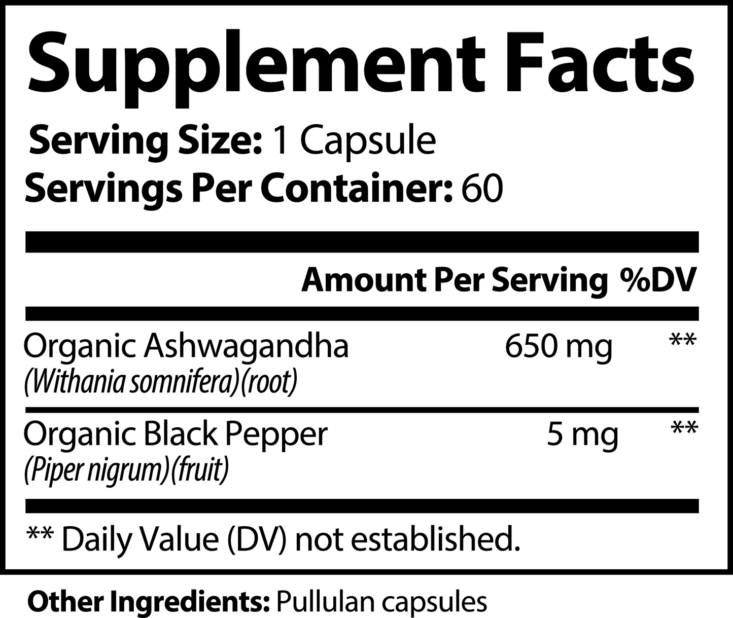 Ashwagandha - WILLPOWER Nutrition