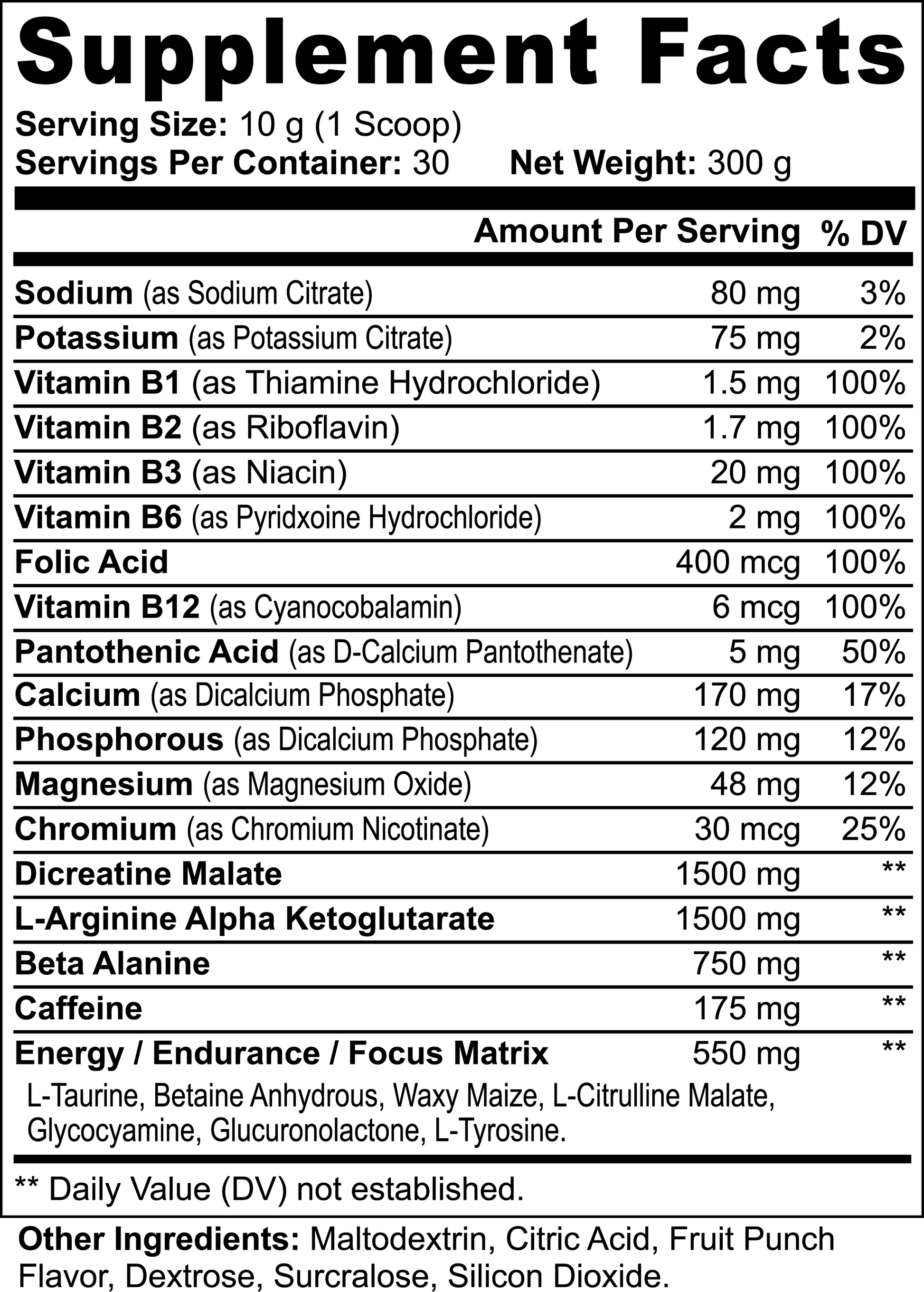 DOMIN8 PRE WORKOUT - WILLPOWER Nutrition